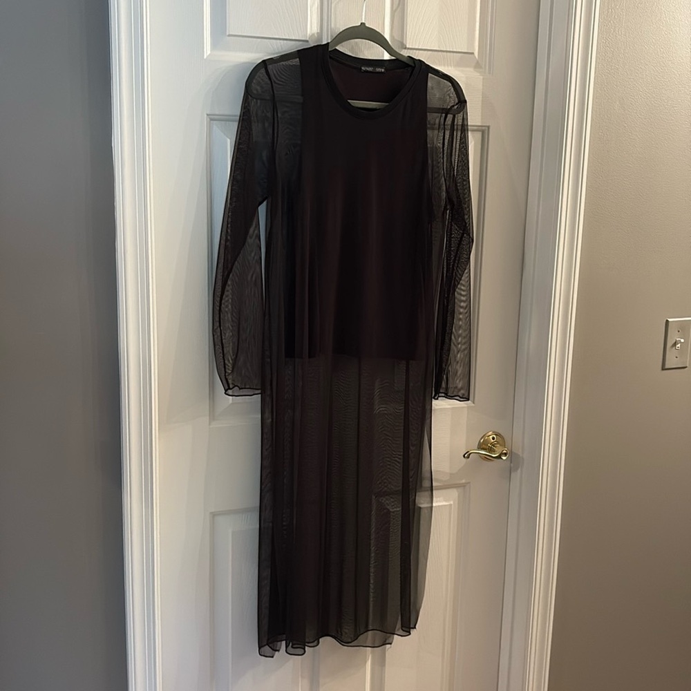 Zara Black Sheath Top